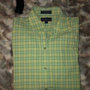 EUC - F. by Façonnable plaid shirt